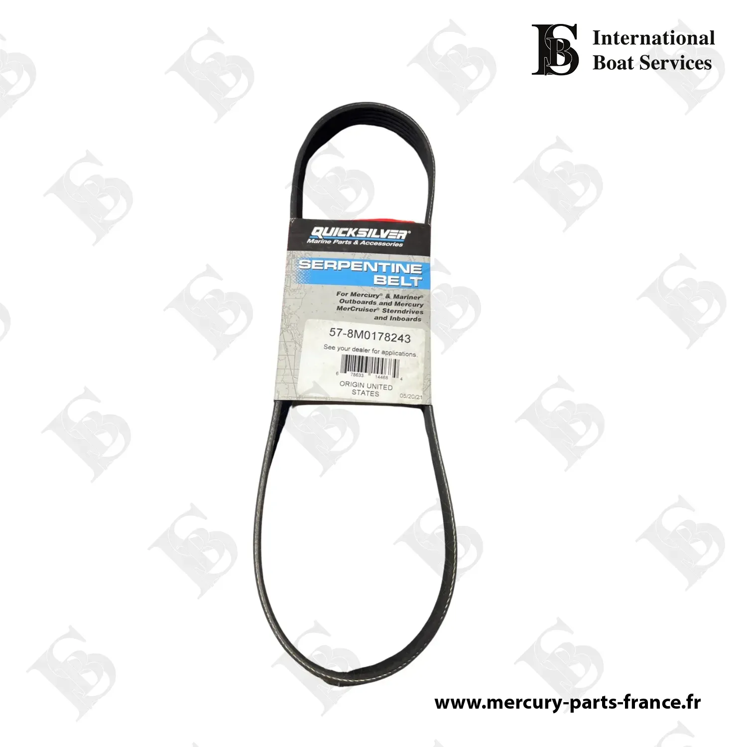 Courroie / 350-400 cv V10 AMS Hors-Bord